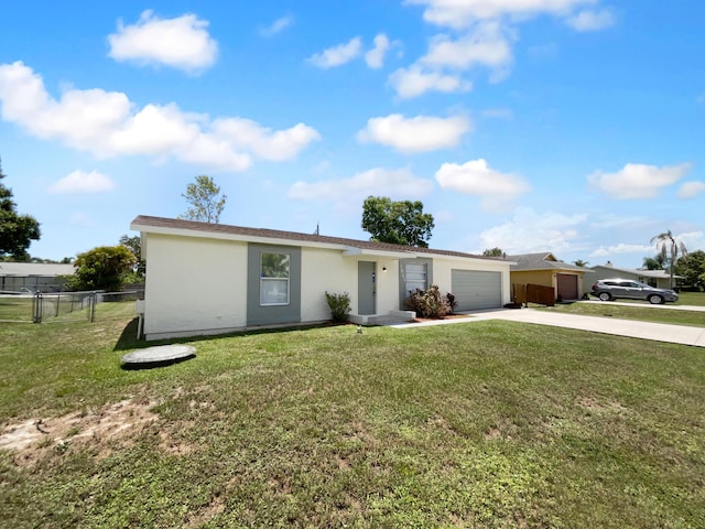 1541 SW Curry St, Port Saint Lucie, FL 34983 - ranch-style home featuring driveway, a garage, and stucco siding