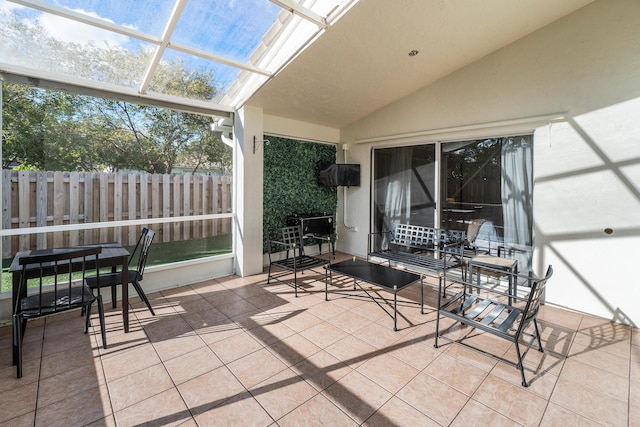 view of sunroom / solarium