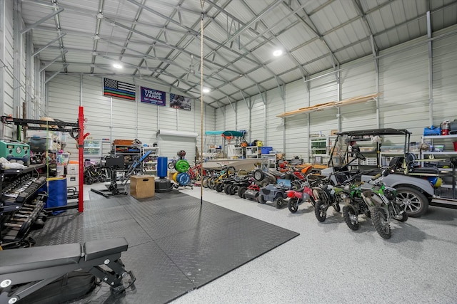 16629 74th Ave N, Palm Beach Gardens, FL 33418 - garage featuring metal wall