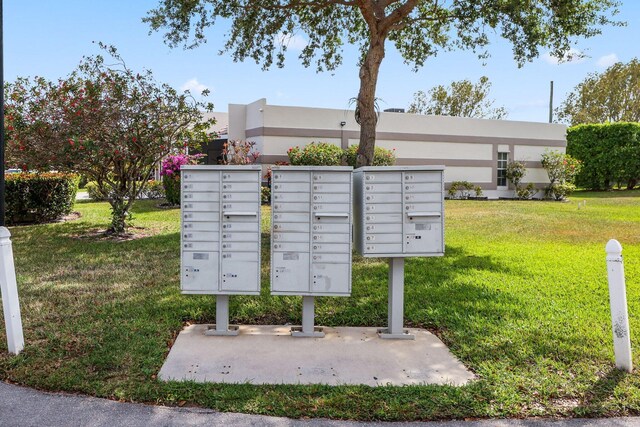 9305 Flynn Cir Unit 8, Boca Raton, FL 33496 - view of community with a lawn and mail area