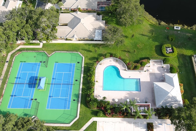 8483 Beaconhill Rd, Palm Beach Gardens, FL 33410 - bird's eye view of a pool area