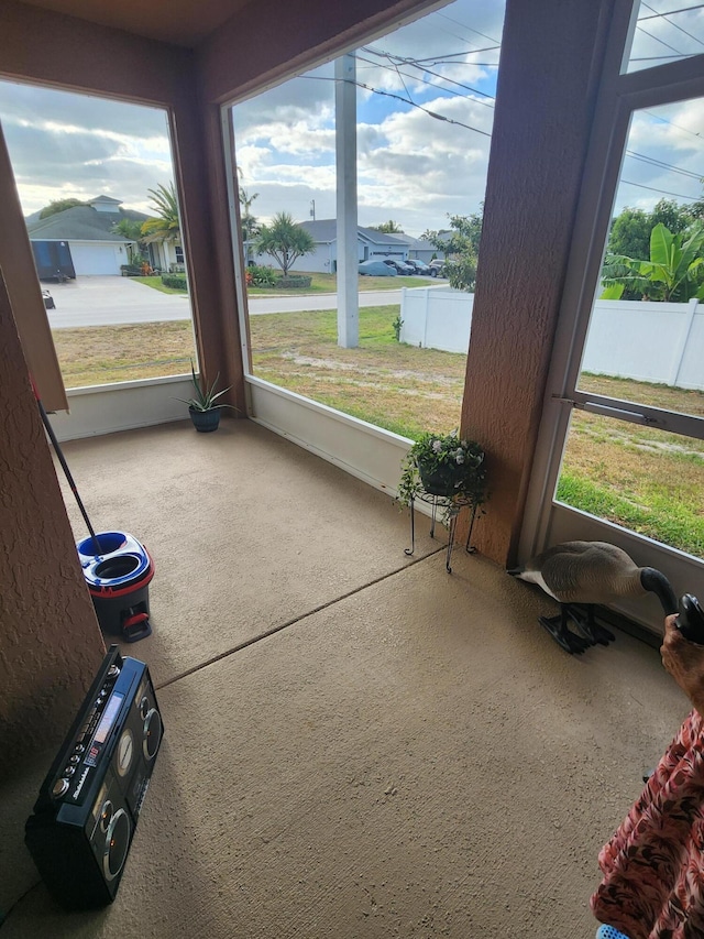 1691 SW Buttercup Ave, Port Saint Lucie, FL 34953 - view of unfurnished sunroom