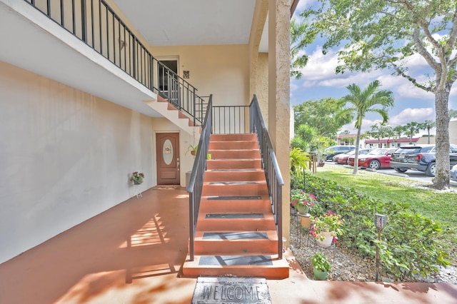view of stairway