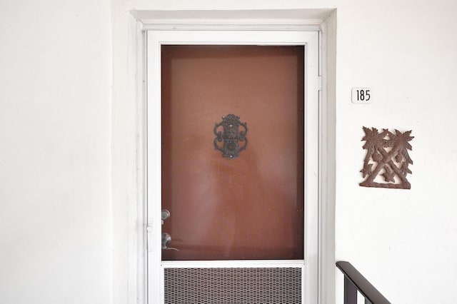 view of exterior entry