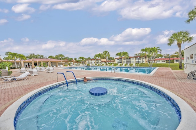 community pool featuring a patio