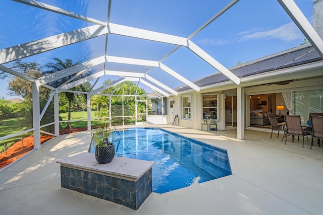 325 53rd Cir, Vero Beach, FL 32968 - pool with a patio area and a lanai