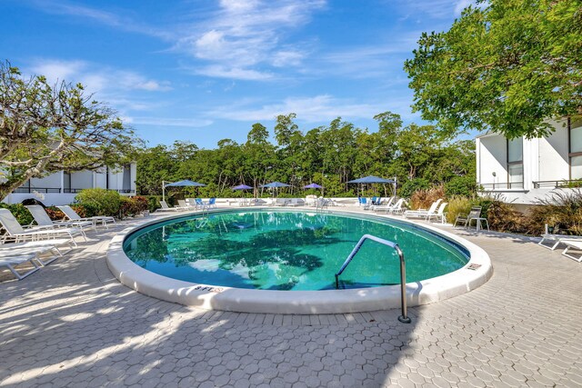 3589 S Ocean Blvd Unit 509, South Palm Beach, FL 33480 - community pool featuring a patio