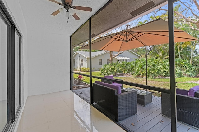 2707 Lowson Blvd Unit B, Delray Beach, FL 33445 - view of patio featuring an outdoor hangout area
