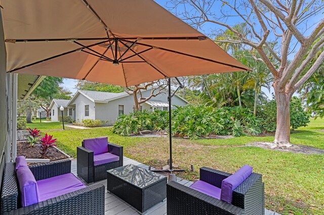 2707 Lowson Blvd Unit B, Delray Beach, FL 33445 - ranch-style house with stucco siding and a yard