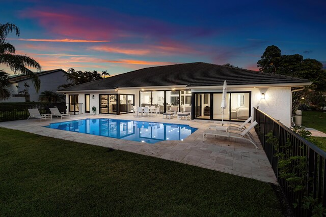 11020 Boca Woods Ln, Boca Raton, FL 33428 - view of pool with an outdoor hangout area and a patio