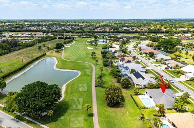 11020 Boca Woods Ln, Boca Raton, FL 33428 - aerial perspective of suburban area featuring a nearby body of water and a golf course