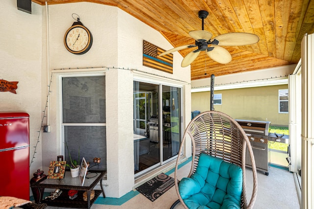 2266 SW Monterrey Ln, Port Saint Lucie, FL 34953 - sunroom featuring ceiling fan