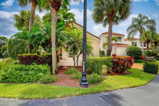 17586 Tiffany Trace Dr, Boca Raton, FL 33487 - mediterranean / spanish house featuring stucco siding and a tiled roof
