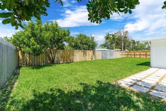 2771 NE 53rd St, Lighthouse Point, FL 33064 - view of yard with a fenced backyard
