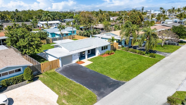 2771 NE 53rd St, Lighthouse Point, FL 33064 - drone / aerial view with a residential view