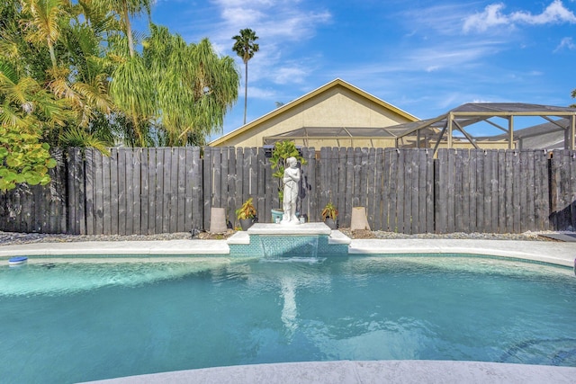 1275 Waterway Cove Dr, Wellington, FL 33414 - view of pool featuring a fenced backyard and a fenced in pool