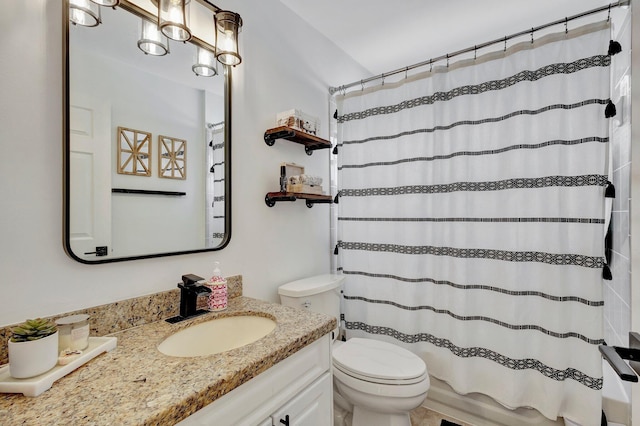 1275 Waterway Cove Dr, Wellington, FL 33414 - full bath featuring shower / bath combo, vanity, and toilet