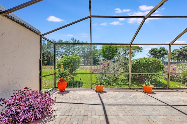 6130 Via Tierra, Boca Raton, FL 33433 - view of patio with a lanai
