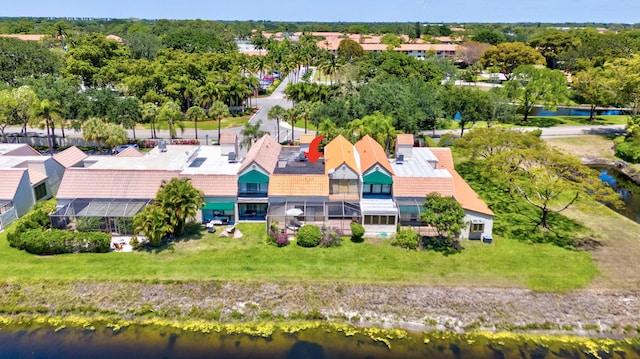 6130 Via Tierra, Boca Raton, FL 33433 - birds eye view of property with a water view