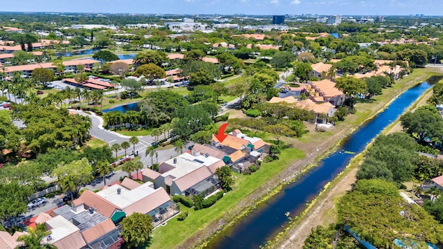 6130 Via Tierra, Boca Raton, FL 33433 - bird's eye view with a residential view and a water view