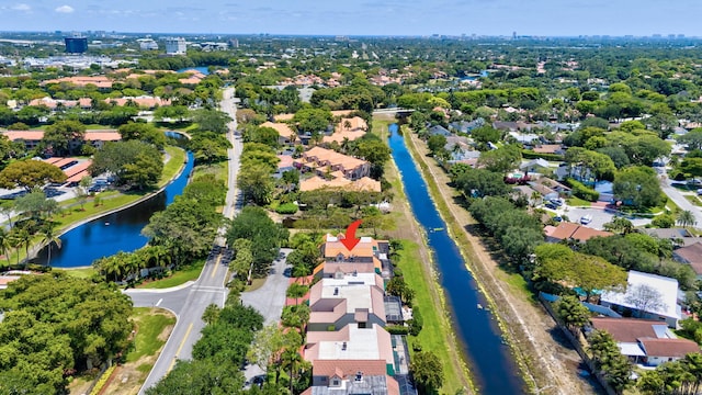 6130 Via Tierra, Boca Raton, FL 33433 - birds eye view of property with a residential view and a water view