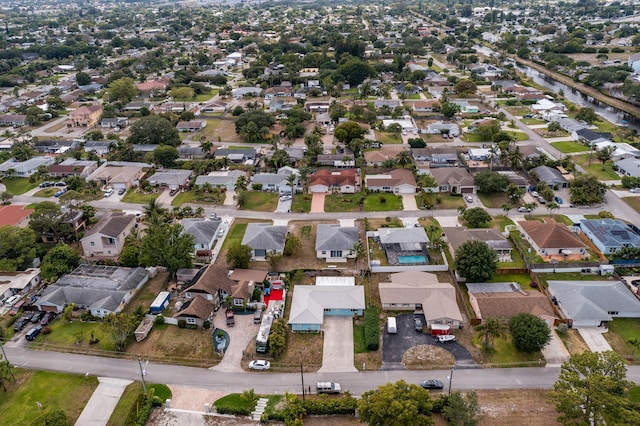 aerial view featuring a residential view