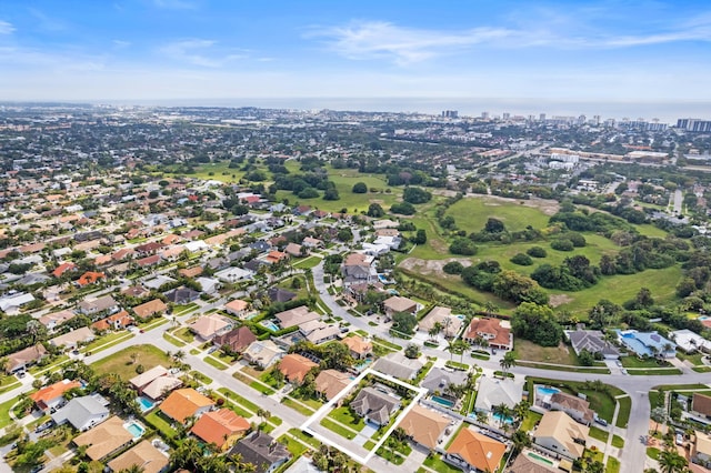 7414 Rosewood Cir, Boca Raton, FL 33487 - birds eye view of property with a view of city