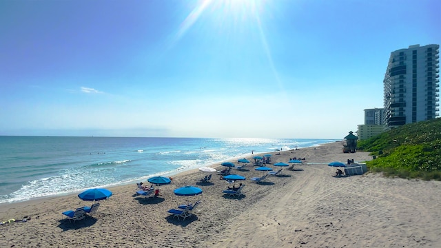 7414 Rosewood Cir, Boca Raton, FL 33487 - property view of water with a view of the beach