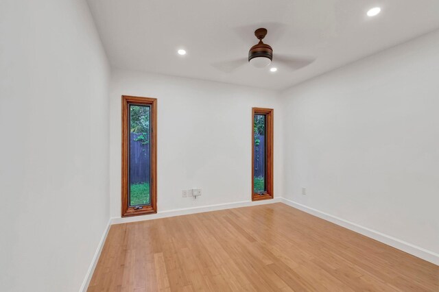 4770 Fox Hunt Trl, Boca Raton, FL 33487 - unfurnished bedroom with light wood-style flooring, baseboards, recessed lighting, and a closet