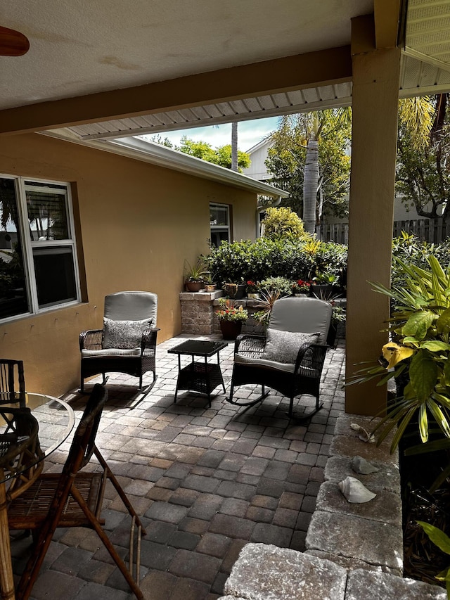 1672 Thumb Point Dr, Fort Pierce, FL 34949 - view of patio with an outdoor hangout area