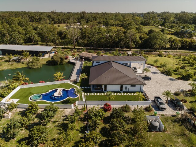 2810 F Rd, Loxahatchee Groves, FL 33470 - view from above of property with a nearby body of water