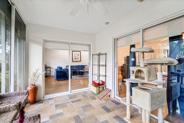 view of sunroom