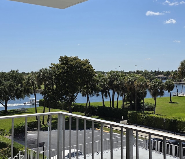 336 Golfview Rd Unit 406, North Palm Beach, FL 33408 - balcony with a water view