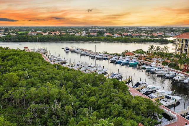 500 S US Highway 1 Unit 201, Jupiter, FL 33477 - aerial view at dusk featuring a water view