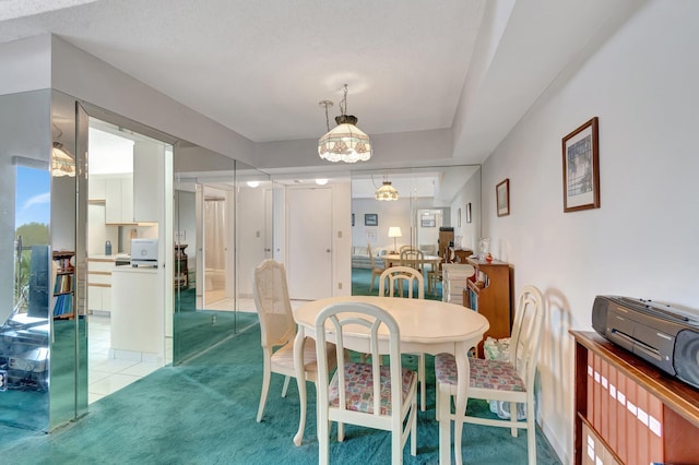 5910 Morningstar Cir Unit 401, Delray Beach, FL 33484 - dining area featuring light carpet and light tile patterned floors