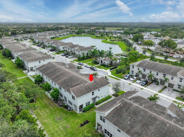 8769 Via, Mar Rosso, Lake Worth, FL 33467 - drone / aerial view with a water view and a residential view