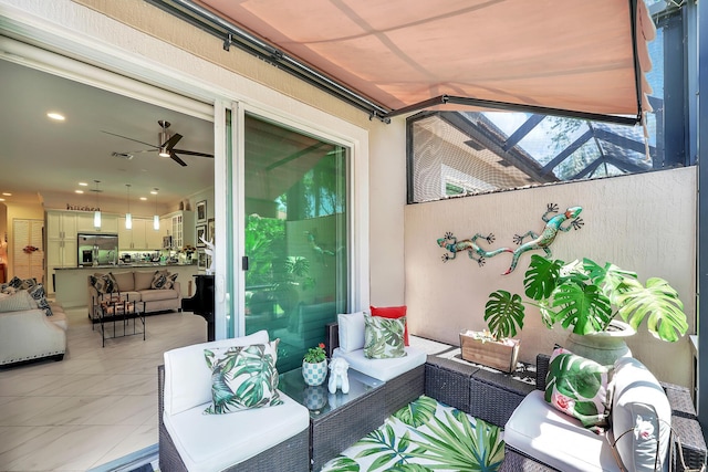 7816 Butera, Delray Beach, FL 33446 - view of patio / terrace with outdoor lounge area