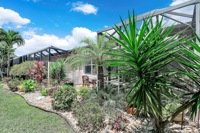 7816 Butera, Delray Beach, FL 33446 - view of yard featuring glass enclosure