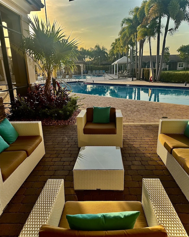 7816 Butera, Delray Beach, FL 33446 - community pool with an outdoor hangout area and a patio