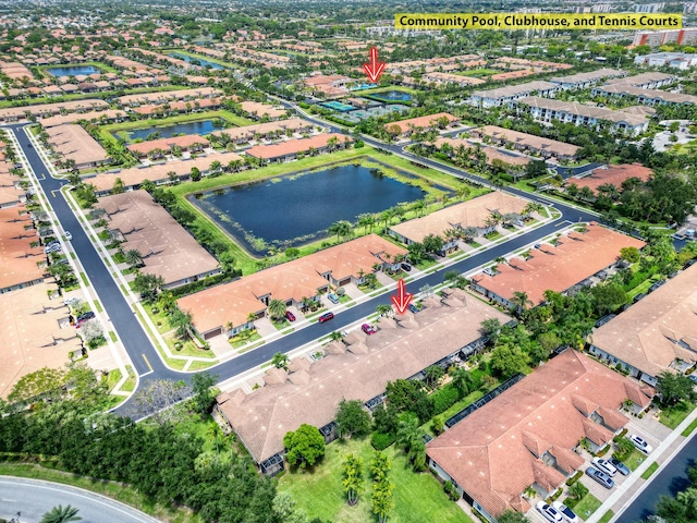 7816 Butera, Delray Beach, FL 33446 - aerial view of property and surrounding area with a nearby body of water