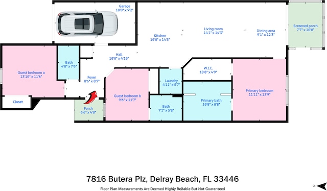 7816 Butera, Delray Beach, FL 33446 - home floor plan