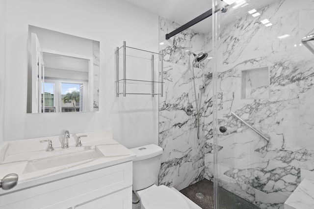 574 Monaco L, Delray Beach, FL 33446 - bathroom with a marble finish shower and vanity
