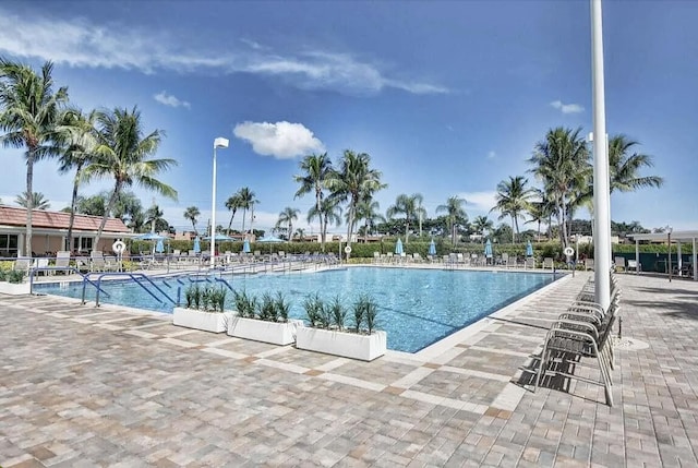 574 Monaco L, Delray Beach, FL 33446 - community pool featuring a patio area