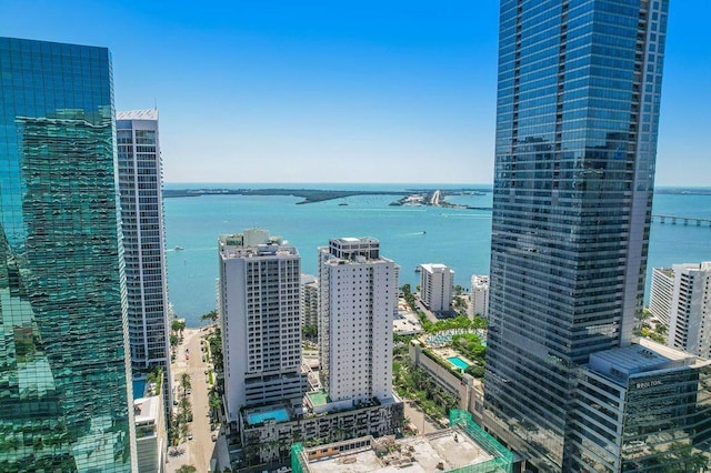 water view featuring a view of city