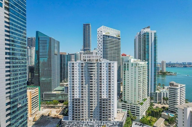 city view with a water view