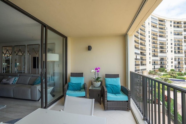 view of balcony