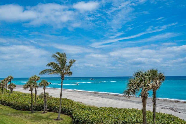 water view with a beach view