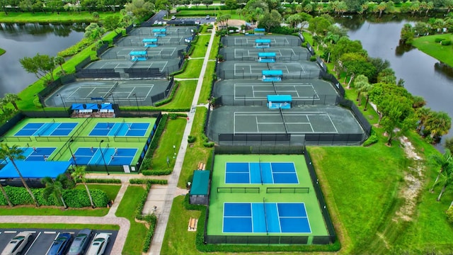 5749 Gemstone Ct Unit 404, Boynton Beach, FL 33437 - birds eye view of property with a water view