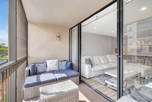 balcony with an outdoor living space