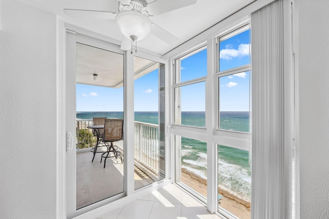 1370 S Ocean Blvd Unit 1808, Pompano Beach, FL 33062 - sunroom / solarium featuring a water view
